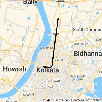 34B/1 route map