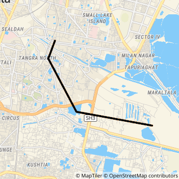 T-5 route map
