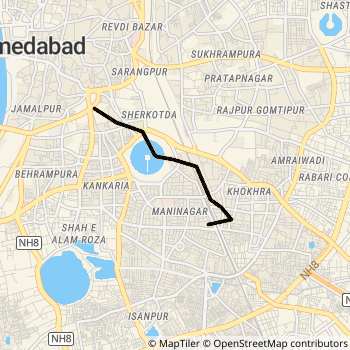 153 route map