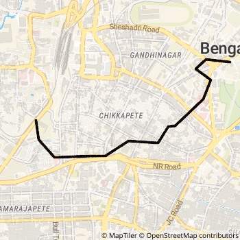 55E route map