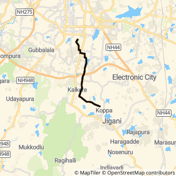 366H route map