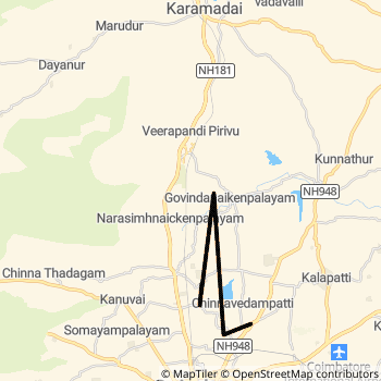 55 route map