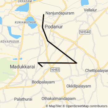 48C / 50B / 73C route map