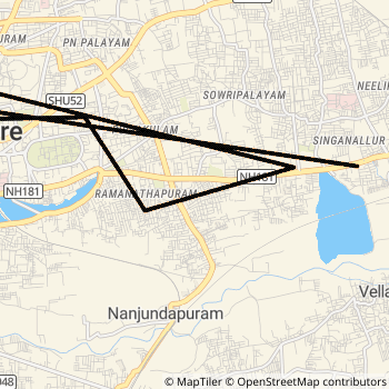 1B route map