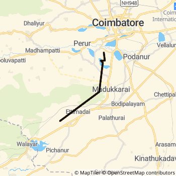 96 route map